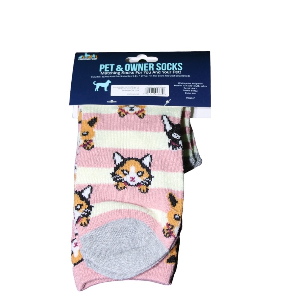 Pawsitively Fun Pet & Owner Matching Socks - Picture 2 of 4